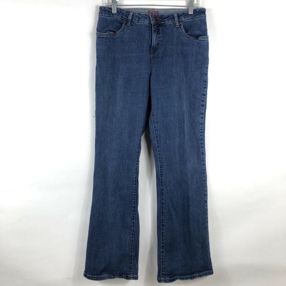 Smith's Dungarees Jeans Women's 10 Straight Leg Mid Rise Medium Wash Stretch